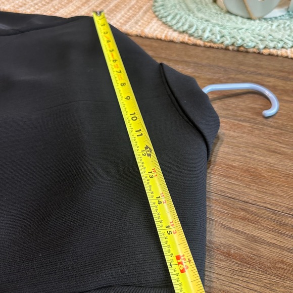 Alex Garfield Blazer Black Ribbed Business Career Button Front Jacket Size 10 - Picture 8 of 8